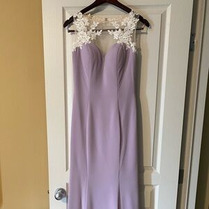 Formal Lavender Sweetheart Gown for Weddings or Prom